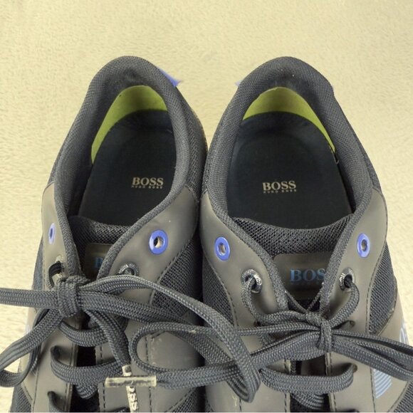 Hugo Boss Dark Sneakers with Blue Highlights - Picture 12 of 14